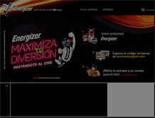 Tablet Screenshot of energizer.cl